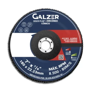 Disco Flap Zircônio Cônico 7"