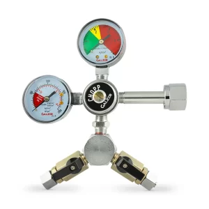 Regulador de Pressão CO₂ 2 Saídas para CHOPP RC-129