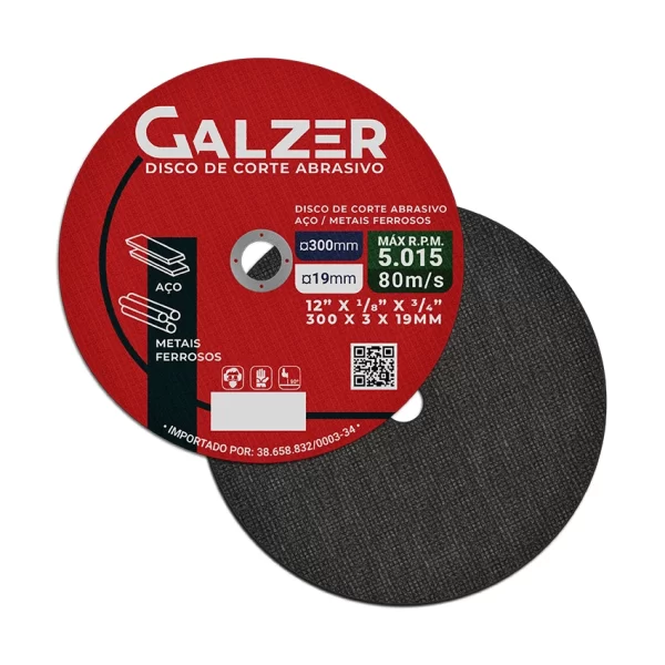 Disco de Corte para Aço e Metais Ferrosos 12" 19 mm - Imagem 2