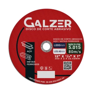 Disco de Corte para Aço e Metais Ferrosos 12" 25.40 mm