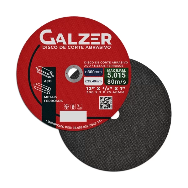 Disco de Corte para Aço e Metais Ferrosos 12" 25.40 mm - Imagem 2