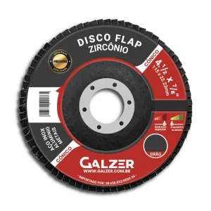 Disco Flap Zircônio Premium Cônico 4.1/2"