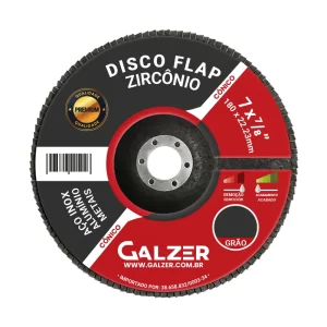 Disco Flap Zircônio Premium Cônico 7"