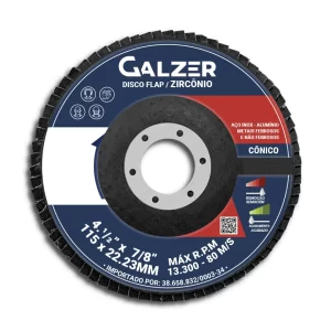 Disco Flap Zircônio Cônico 4.1/2"