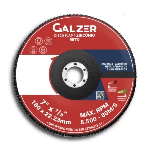Disco Flap Zircônio Reto 7"
